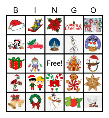 HR Operations Christmas Bingo Card