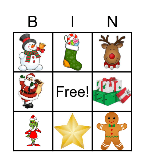 Christmas Bingo Card