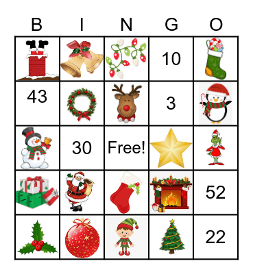 Christmas Bingo Card