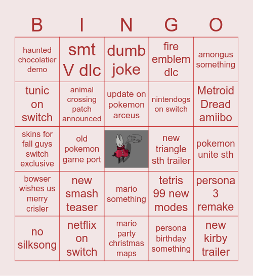 nintendo indie world 15122k21 Bingo Card