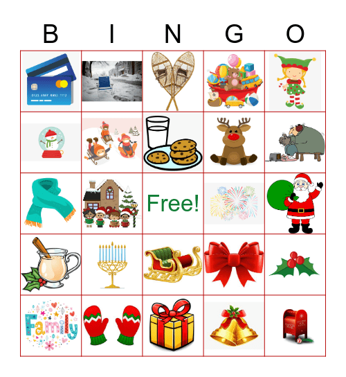 Holiday Bingo Card