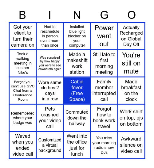 Hybrid Bingo - IS Tech EOY All Hands Bingo Card