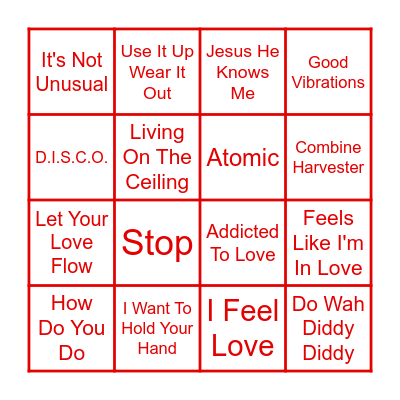 PARTY TIME Bingo Card