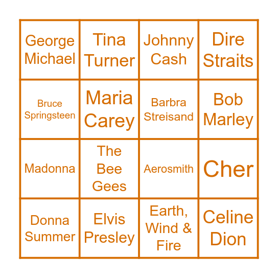 BEST SELLERS Bingo Card