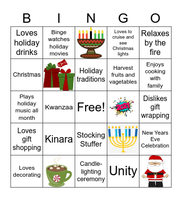 Happy Holidays! Bingo Card