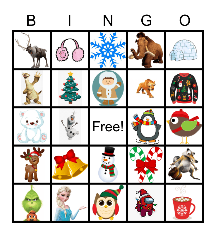 WINTER BINGO Card