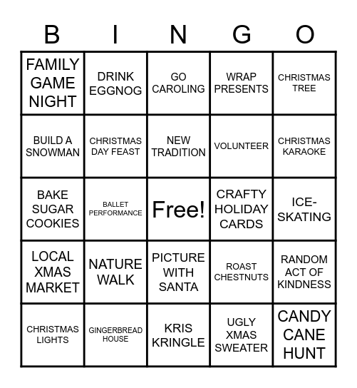 SL CHRISTMAS BINGO Card