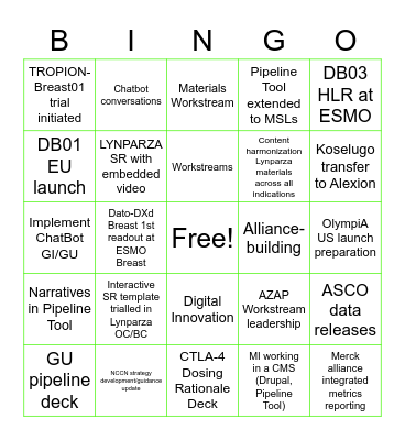 OBU MI 2021 Achievement BINGO! Bingo Card