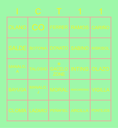 CLASS-Y BINGO 2K21 Bingo Card