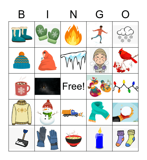 Winter Bingo Card