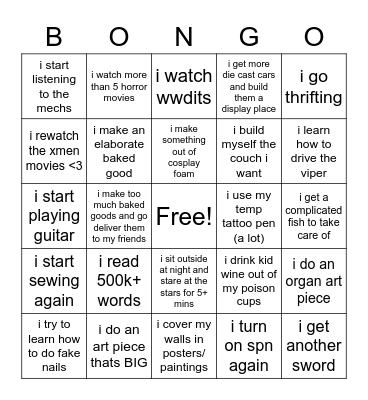 how much does break feel like im high on crack Bingo Card