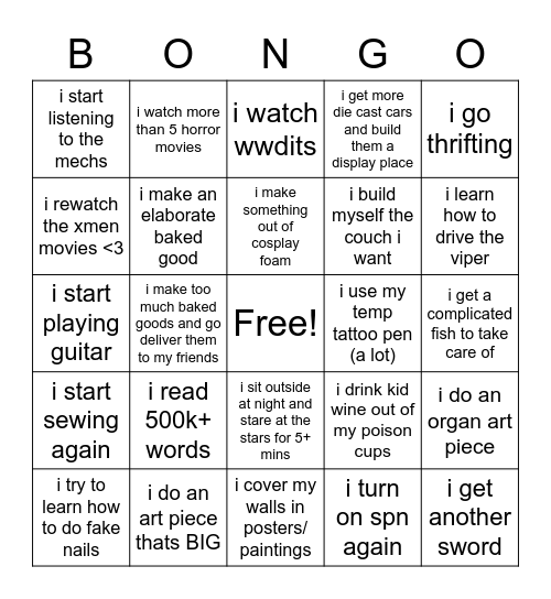 how much does break feel like im high on crack Bingo Card