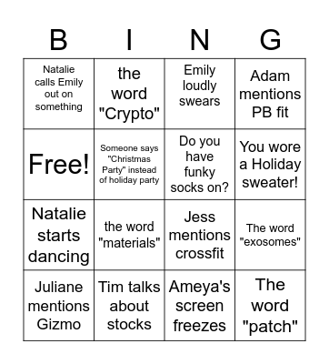 Nguyen Lab Bingo Card