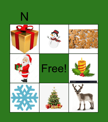 Christmas bingo Card
