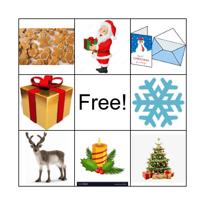 Christmas Bingo Card