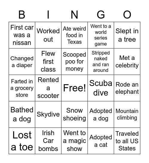 WhoDUNit Bingo Card