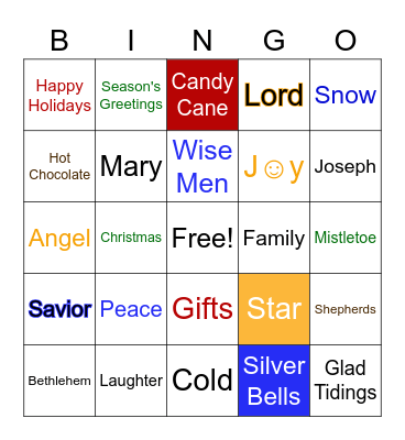 Have Yourself a Merry Little Christmas Bingo Card
