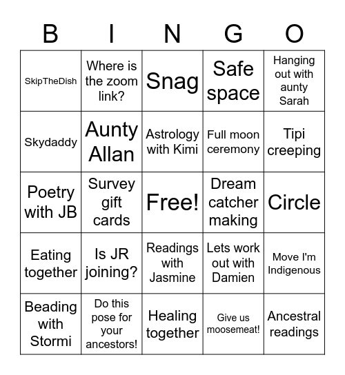 IWW BINGO Card