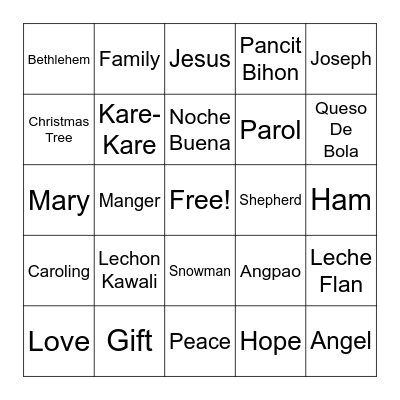 YPRO CHRISTMAS PARTY Bingo Card