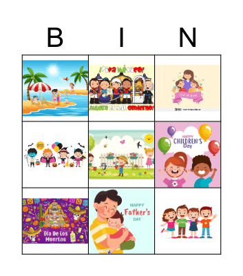 MONTHS OF THE YEAR Bingo Card