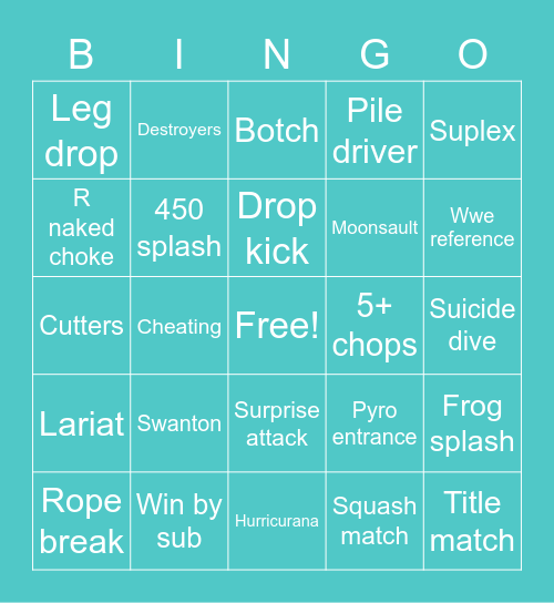 Faith’s WINTER IS COMING Bingo Card