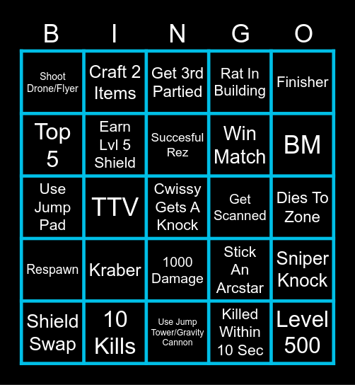 APEX BINGO Card