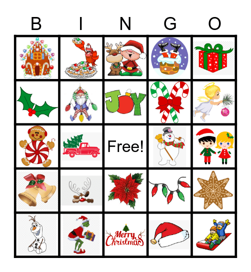 Christmas Bingo Card