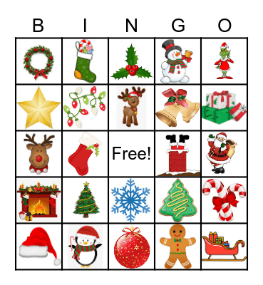 RWL Christmas Bingo Card