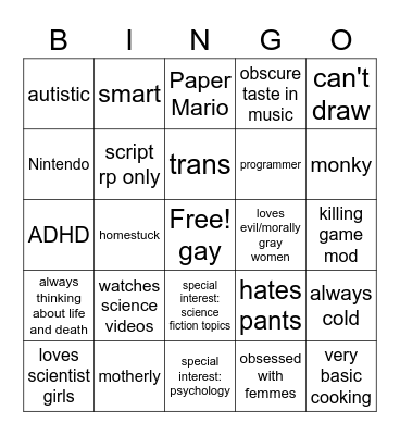 Vivi Bingo Card