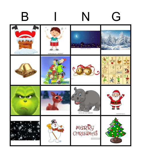 Christmas Song Bingo! Bingo Card