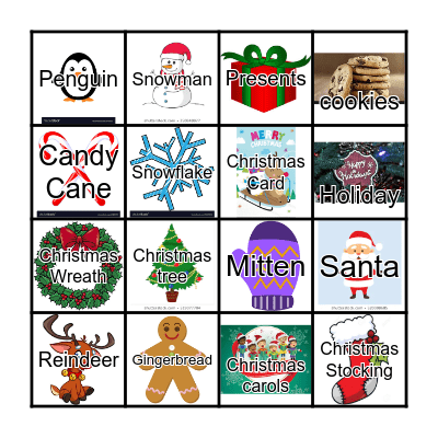 Christmas Bingo Card