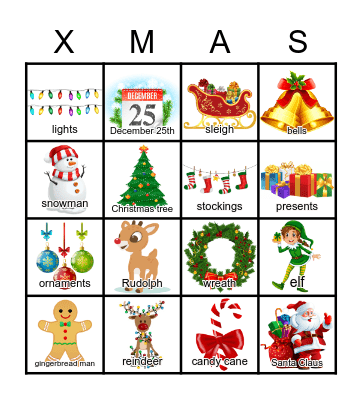 Christmas BINGO! Bingo Card