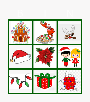 Holiday Bingo Card