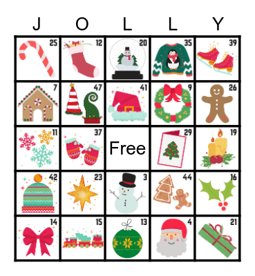 Christmas Bingo Card