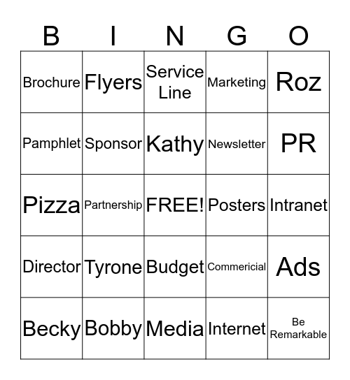 HAPPY BIRTHDAY TY Bingo Card