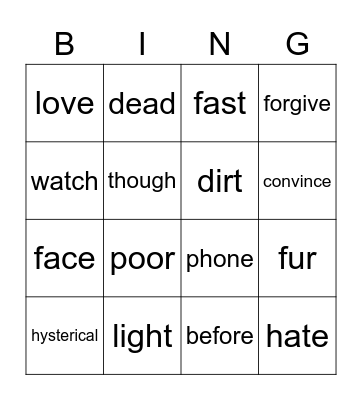 The Flintstones! Bingo Card