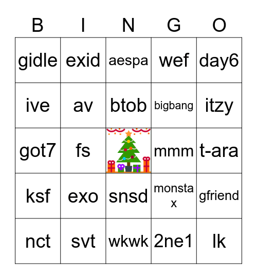 JINGLE MINGLE BINGO Card