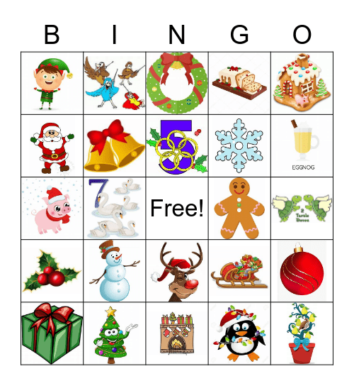 Particle Dynamics Holiday Bingo Card