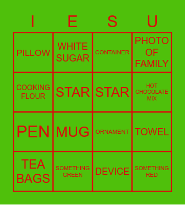 IESU BINGO - CHRISTMAS Bingo Card