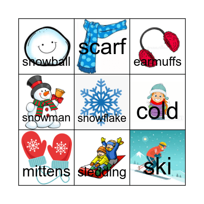 Winter Bingo Card