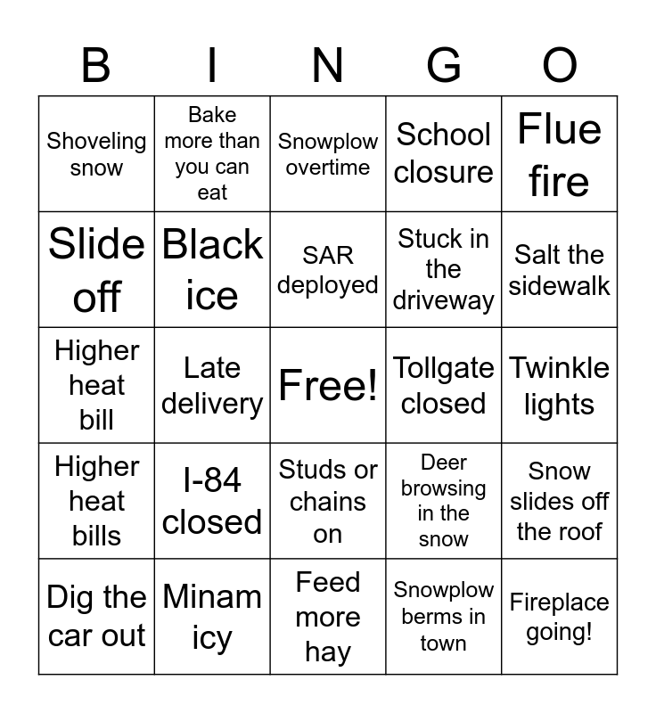 free printable winter bingo 20
