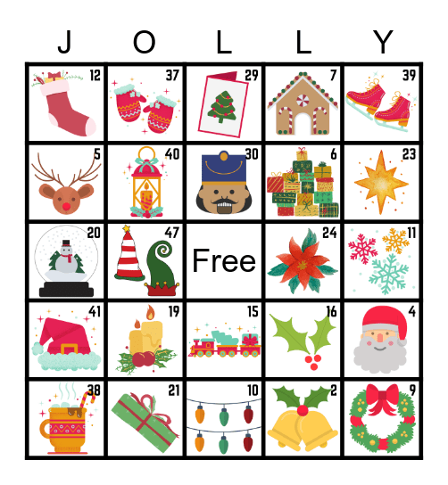 Christmas Bingo Card