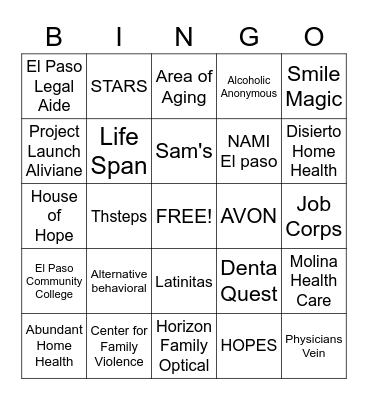 MOLINA Bingo Card