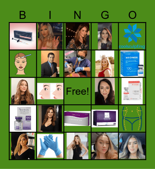 AYALA PLASTIC SURGERY BINGO Card