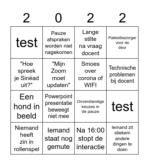 Happy Bingo Card