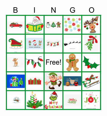 Christmas Bingo Card
