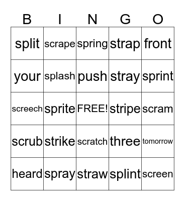 Unit 6 Week 4 Bingo Card