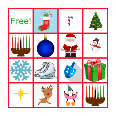 Holiday BINGO Card