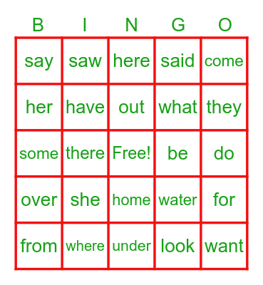 HOLIDAY BINGO Card