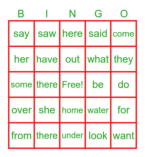 HOLIDAY BINGO Card